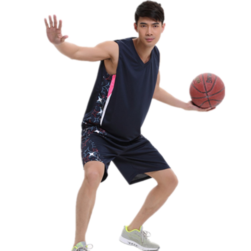 2017 남성 높은 품질의 농구 유니폼 정장 대형 XL-5XL 민소매 셔츠 반바지 스포츠 여러 가지 빛깔의 선택